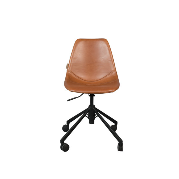 Dutchbone Genuine Leather Drafting Chair Wayfair